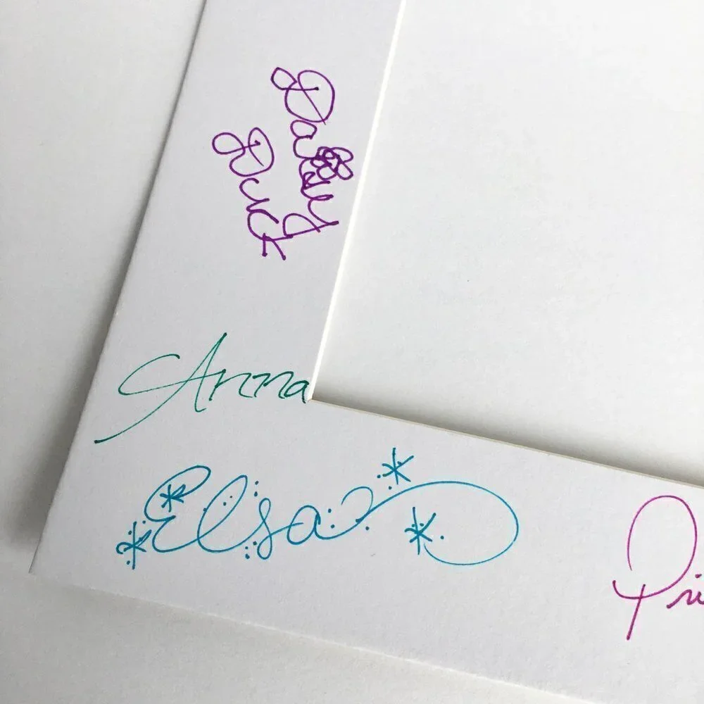 Genuine Disney Characters Autographed‎ Frame Mat